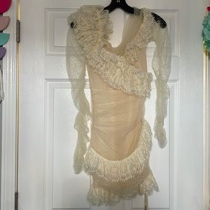 House of cb lace off the shoulder dress